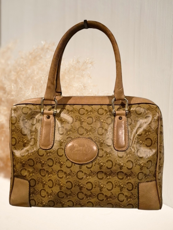 Celine Handbags - Vintage Celine C Macadam Boston Bag